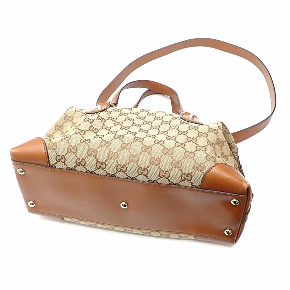 GUCCI Brown Leather Bag - Picture 2 of 10
